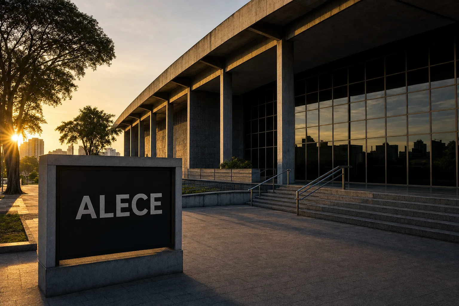Arquitetura da Assembleia Legislativa do Ceará em Fortaleza, cenário institucional do concurso ALECE 2026
