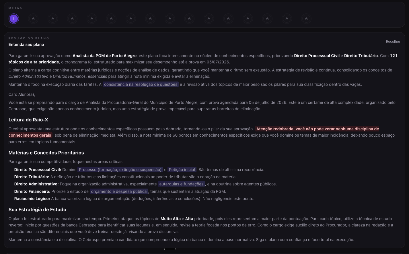 Resumo do plano expandido